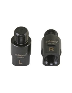 Pedals Extenders 27.5mm 9/16 to 1/2 Black.